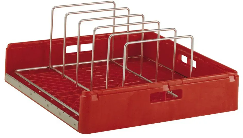Zanussi Tablettkorb Kunststoff mit Metalleinsatz, rot