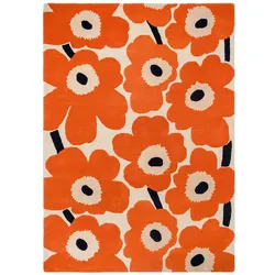 Teppich Marimekko Unikko Brink & Campman orange, Designer Maija Isola, 1.7x200 cm