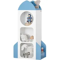 SoBuy Kinderregal Bücherregal Kinderzimmer Regal Aufbewahrungsregal KMB87-W