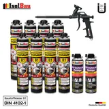 Brandschutzschaum B1 Bauschaum 8x 750ml 2x Reiniger Montageschaum Schaum Pistole