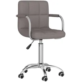 vidaXL Esszimmerstuhl Drehbar Taupe Stoff
