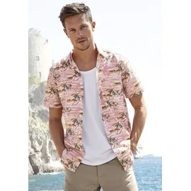 Beachtime Hawaiihemd Regular Fit Rosa / Rot XL