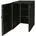 Proregal XL 1er 2er-WPC-Mülltonnenverkleidung HxBxT 117x80x105 Metall Holzoptik erweiterbar Anthrazit Premium Mülltonnenbox