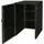 Proregal XL 1er-/2er-WPC-Mülltonnenverkleidung HxBxT 117x80x105 cm Metall Holzoptik erweiterbar Anthrazit Premium Mülltonnenbox