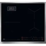 AEG Induktionskochfeld autark 60cm – Made in Germany – 4 Flex-Zonen mit SenseBoil verhindert Überkochen – Bridge (Kombination 2er Zonen) – Powerfunktion – SuperFlat Rahmen – Timer – Touch – TO64IB0FXB