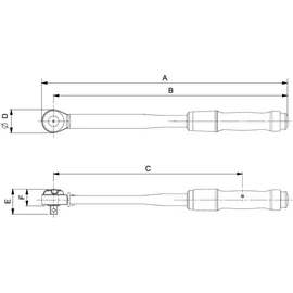 BAHCO Drehmomentschlüssel 74WR-300 60-300 Nm