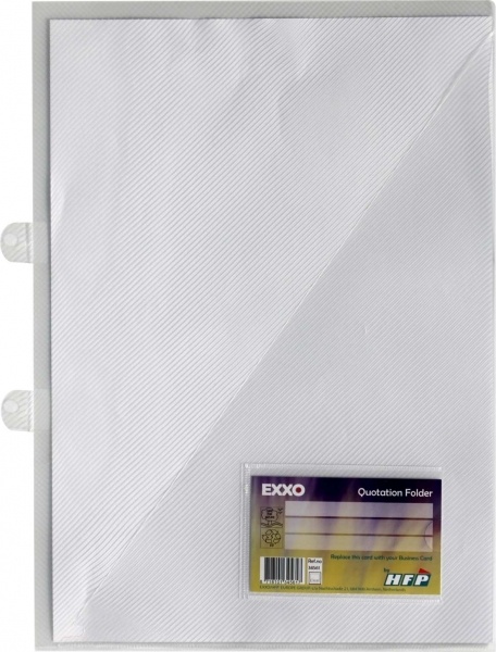 Angebotsmappen Einlegemappen A4, aus PP, Abheftvorrichtung, Visitenkartenhalter und Innentasche, Farbe: transparent - 10 Stück