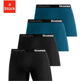 BENCH Langer Boxer Boxershorts blau S 4er Pack