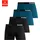BENCH Langer Boxer Boxershorts blau S 4er Pack