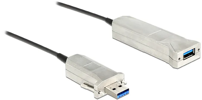 Delock Aktives Optisches - USB-Kabelsatz - aktiv, Daumenschrauben