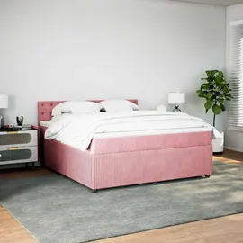 vidaXL Boxspringbett 180 x 200 cm Rosa