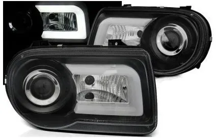 Kristallscheinwerfer für Chrysler 300C (2004–2008) – schwarz