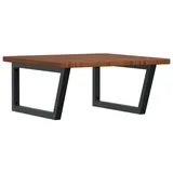 vidaXL Waschtischplatte Mit Halterung Stahl Und Massivholz Eiche - Vidaxl