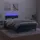 vidaXL Boxspringbett mit Matratze & LED Dunkelblau 120x200 cm Samt