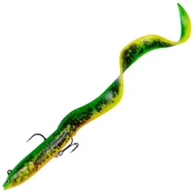 Savage Gear 4D Real EEL - Aal Gummifisch für Hecht, Farbe:Firetiger, Länge/Gewicht:20cm / 38g