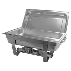 Airbrush-City Chafing Dish Speisenwärmer Warmhaltebehälter aus Edelstahl