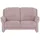 meinSofa Couch Mikrofaser 2-Sitzer Rosa/Pink