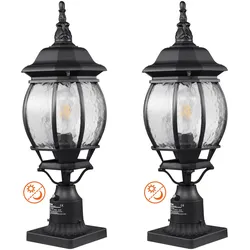 VEVOR 2x Außenleuchte Gartenleuchte Außenlampe Wegeleuchte E27 Standleuchte 53cm