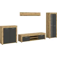 INOSIGN Wohnwand »Aosta, Breite 330cm, best. aus Highboard, Lowboard,
