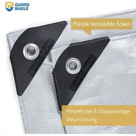luxuskollektion Abdeckplane 5 x 5 m Grau