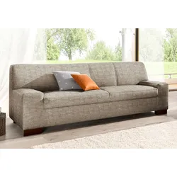 2-Sitzer DOMO COLLECTION "Norma Top, elegant und modern, flache Armlehnen, komfortabel", beige, B:192cm H:77cm T:90cm, Sofas