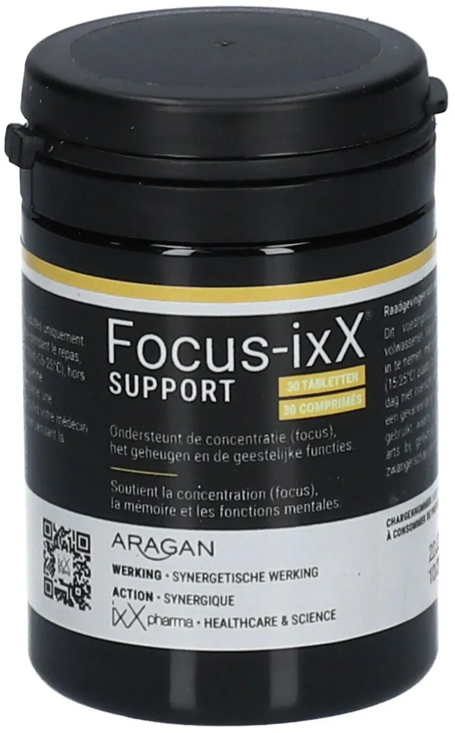 ixX Pharma Focus-ixX Support | Geheugen & focus, hoge dosis bacopa & ginkgo 30 St Tabletten