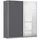 Rauch Subito Schwebetürenschrank 181 x 197 x 61 cm grau