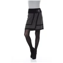 Aniston CASUAL Wickelrock Damen Meliert Grau/Schwarz 38
