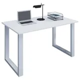 VCM Schreibtisch Lona U 110 x 80 cm weiß/weiß