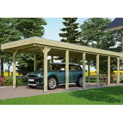 Einzelcarport SKANHOLZ "Friesland", grün, H: 221cm, Carports