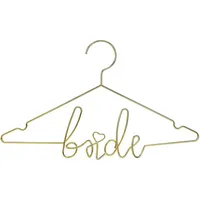 Partydeco Kleiderbügel Metall 45x27cm Bride Metallbügel für Braut Metallkleiderbügel