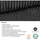 beautysofa Ecksofa mit Schlaffunktion CORSO U, Farbe: Graphit (Poso34) - Dunkelgrau