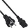 InLine Netzkabel, Schutzkontakt gerade auf Kaltgerätestecker C13, 5m, schwarz