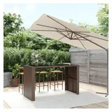 vidaXL Bartisch 185 x 80 x 110 cm Braun