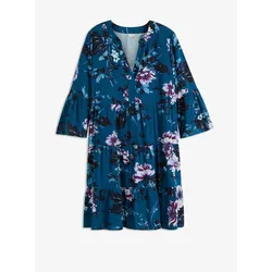 bonprix Kleid, blau, 44, Viskose