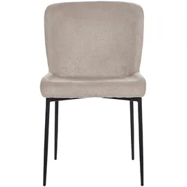 Beliani Esszimmerstuhl ADA taupe 2er Set