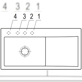 Villeroy & Boch V&B Spüle Subway Style 60 li, m Abl.garn, Exzenter, crema C-plus