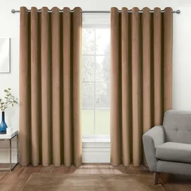 Homescapes Verdunkelungsvorhänge, Samt mit Thermo-funktion 117/137 cm,