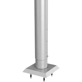 Biohort Steher für Sichtschutz zum Andübeln 135 cm silber