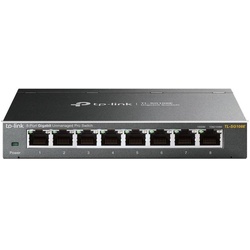 TP-Link TL-SG108E 8-Port-Gigabit Easy Smart Switch Netzwerk-Switch (8 Port Gigabit Ethernet LAN Switch Metallgehäuse) schwarz