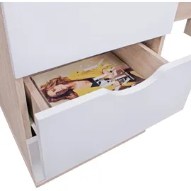 Wohnling Schreibtisch Massa Sonoma Weiß