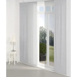 Schiebegardine WIRTH "Torbole" Gr. 4, grau, B:60cm H:245cm, Jacquard, Baumwolle, Polyester, Gardinen