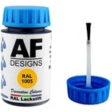 Alex Flittner Designs Lackstift RAL 1026 LEUCHTGELB seidenmatt 50ml Holz Metall Möbel Bad Retuschierlack Reparaturlack