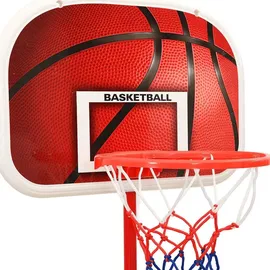 vidaXL Basketball Spiel-Set Verstellbar 160 cm Rot/Weiß/Blau/Schwarz