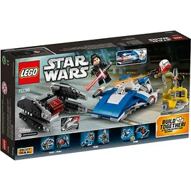 LEGO Star Wars A-Wing vs. TIE Silencer Microfighters 75196