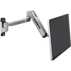 Ergotron LX HD Sitz-Steh-Wandmontage-LCD-Arm für einen Monitor bis 124,46 cm 49 Zoll Aluminium