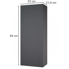 Vicco Badschrank Gloria, 33 x 84 cm mit 2 Regalböden