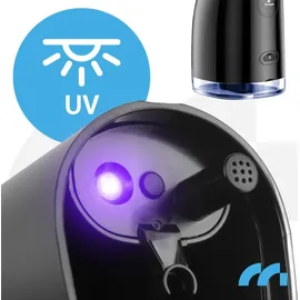 Maltec Munddusche Zahndusche elektrisch MalTec Toothie X60 150PSI Akku 2600 mAh 4 Betriebsmodi kabellos Schwarz Reisetasche