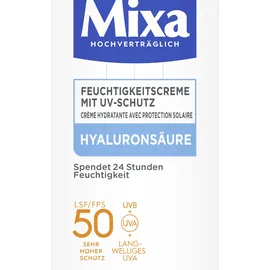 Mixa Feuchtigkeitscreme Mit UV-Schutz Hyaluronsäure, LSF50