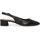 TAMARIS Damen Sling Pump mit Blockabsatz Leder, schwarz, 39 EU